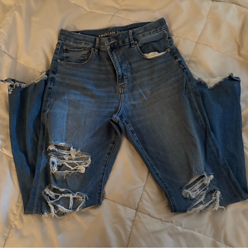 American Eagle Outfitters Blue Boyfriend Jeans Classic Style